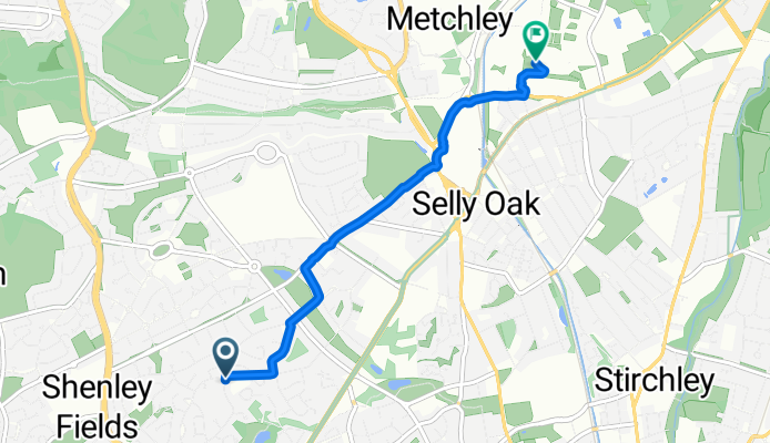 St Denis Road, Birmingham to Ring Road South, Birmingham