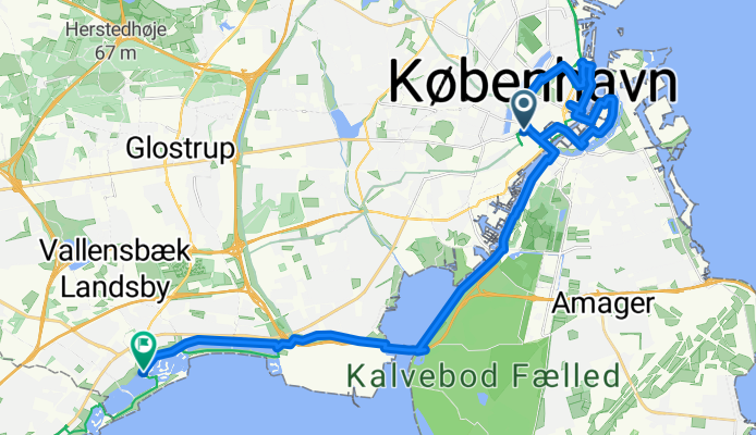 Od København V do Ishøj