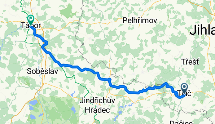 Jindřichův Hradec - Týnec nad Sázavou