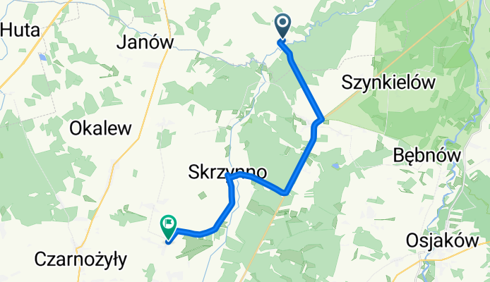 Stolec, Złoczew do Gromadzice, Czarnożyły
