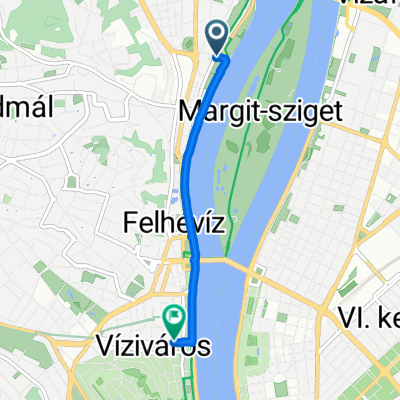 Árpád fejedelem útja, Budapest to Csalogány utca, Budapest
