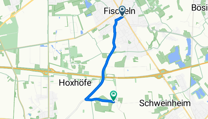 Wilhelm-Stefen-Straße, Krefeld nach Fellerhöfe, Willich