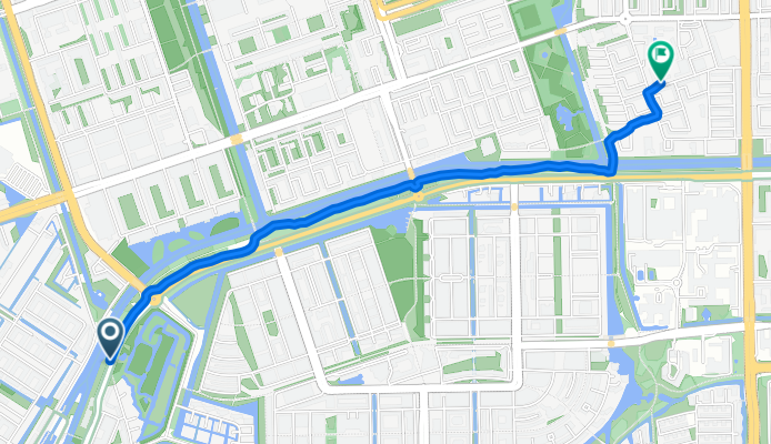 Akersluis, Amsterdam naar Van Ollefenstraat, Amsterdam