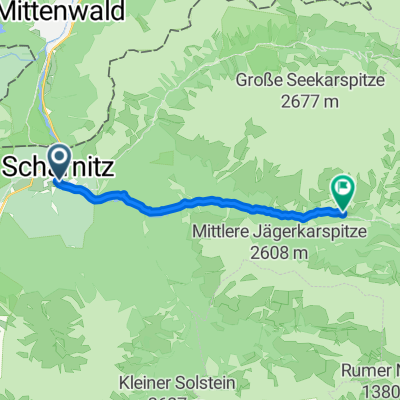 Hinterautalstraße nach Scharnitz