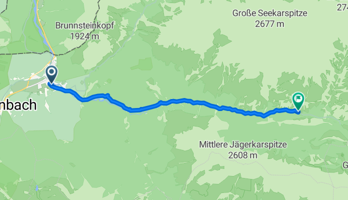 Hinterautalstraße nach Scharnitz