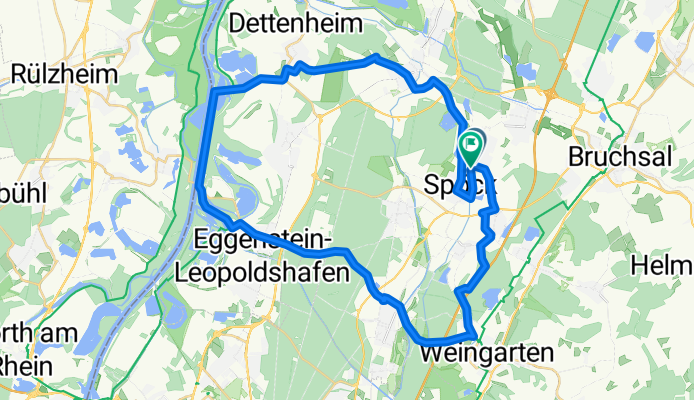 Am Pfinzkanal nach Am Pfinzkanal