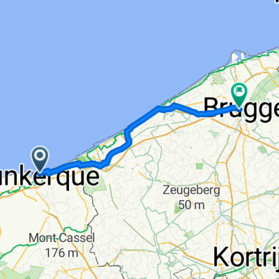 Rue de Saint-Quentin, Dunkerque a Bevrijdingslaan, Brugge