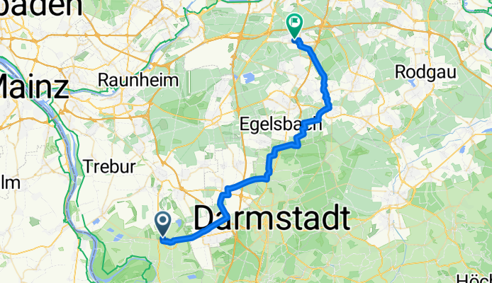 von Wolfskehlen nach Sprendlingen