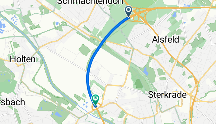 A2, Oberhausen nach A3, Oberhausen