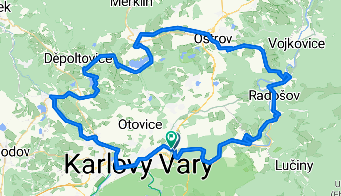 Karlsbad Runde über Ostrov 58 km
