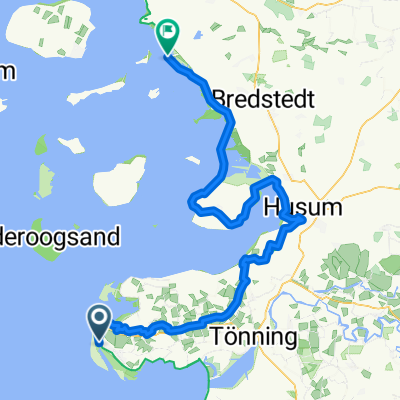 3. Etappe Nordseeküstenradweg mit Unterkunft