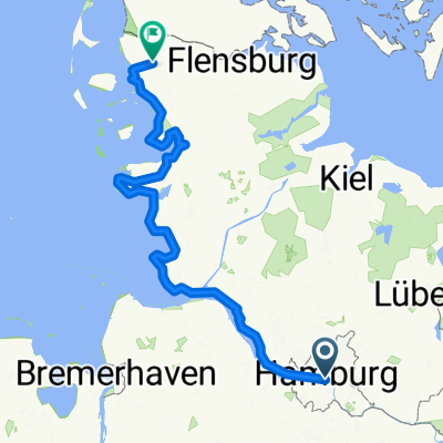 Nordseeküstenradweg mit Unterkunft