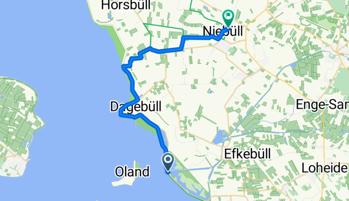 4. Etappe Nordseeküstenradweg mit Unterkunft