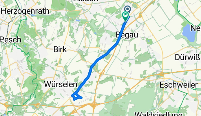 Wirthstraße, Alsdorf nach Jülicher Straße, Alsdorf