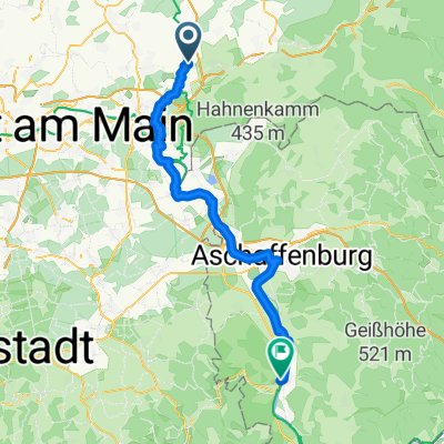 Tour:1 Alternative Friedmar  Langenselbold, Seligenstadt, Obernburg  am Main