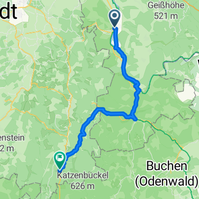 Tour: 2 Alternative Friedmar Obernburg am Main, Amorbach Beerenfeld