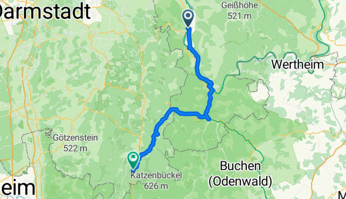 Tour: 2 Alternative Friedmar Obernburg am Main, Amorbach Beerenfeld