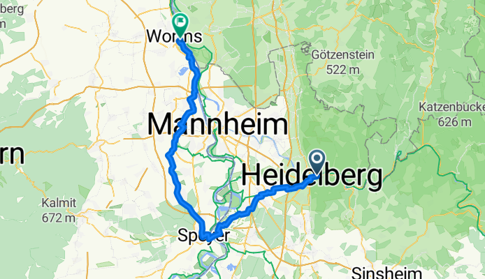 Tour: 4 Alternative Friedmar Heidelberg, Speyer, Worms