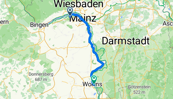 Tour: 1 Waldhotel Mainz, Worms