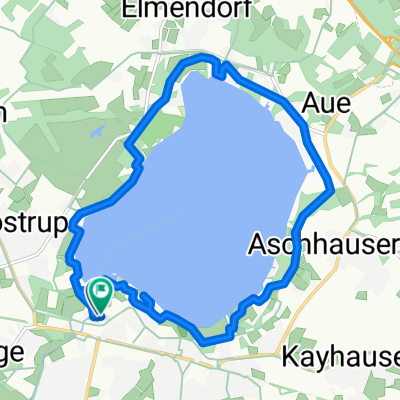 Route nach Bad Zwischenahn