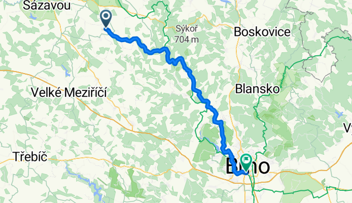Nové Město na Moravě - Brünn