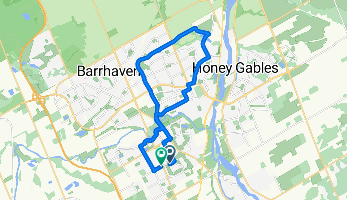 Blackleaf Dr, Ottawa to Kinloch Crt, Ottawa