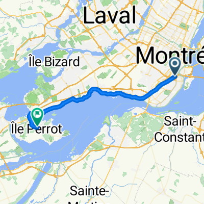 Rue Léa-Roback, Montréal to Boul Don-Quichotte, Notre-Dame-de-l'Île-Perrot