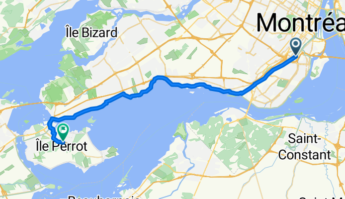 Rue Léa-Roback, Montréal to Boul Don-Quichotte, Notre-Dame-de-l'Île-Perrot