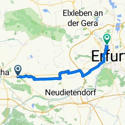 Gotha nach Reiherweg