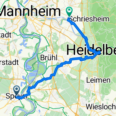 Tour. 4  Speyer, Schwetzingen, Heidelberg, Ladenburg,