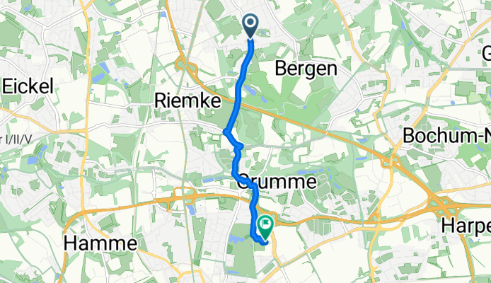 Flottmannstraße, Herne nach Stadionring, Bochum