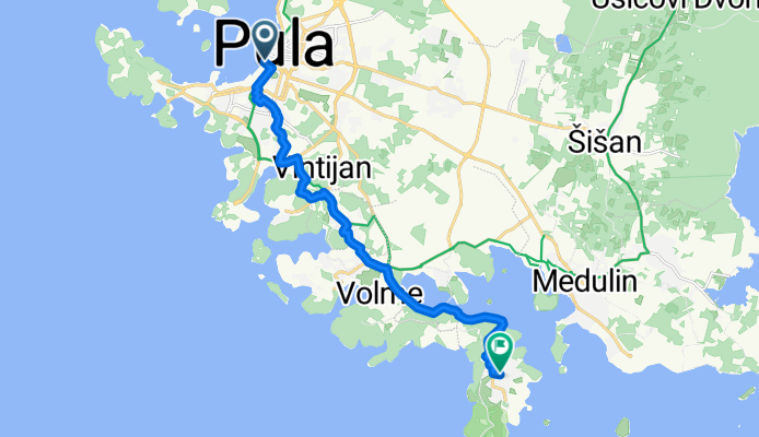 From Pula to Medulin