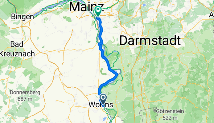 Tour: 5 Alternative Friedmar Worms, Gustavsburg