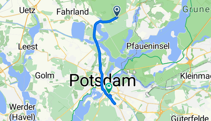 Potsdamer Chaussee, Potsdam nach Heinrich-Mann-Allee, Potsdam
