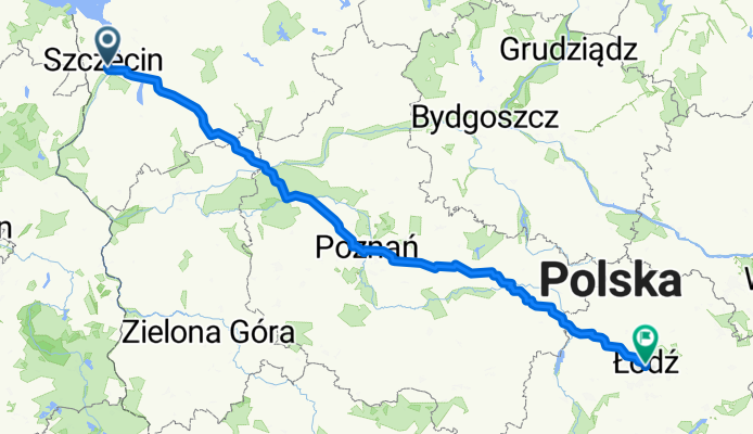 Od Szczecin do Łódź