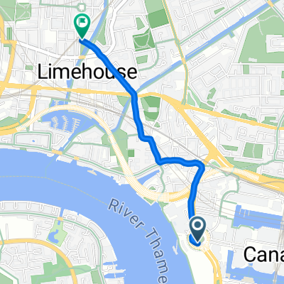 West India Avenue, London to Galsworthy Avenue, London