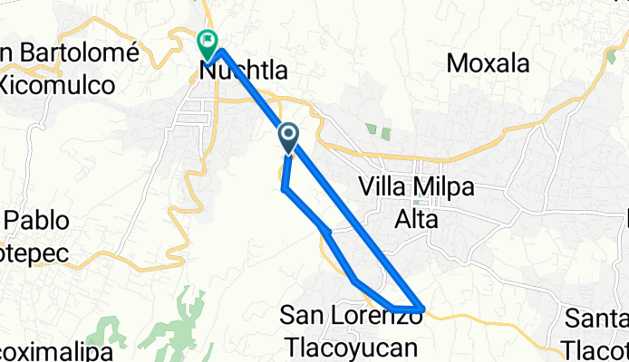 De A Oaxtepec a Camino a San Bartolomé Xicomulco