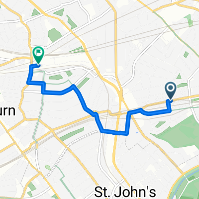 147–159 Adelaide Road, London to 14 Blackburn Road, London