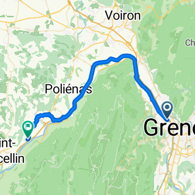 Cognin le Gorge - Grenoble 80km