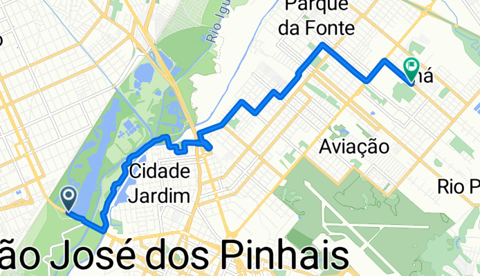 Rota para Rua Adir Pedroso