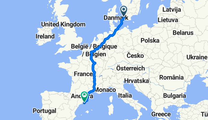 Tokkekøbvej, Allerød to Plaça de Sant Jaume, Barcelona