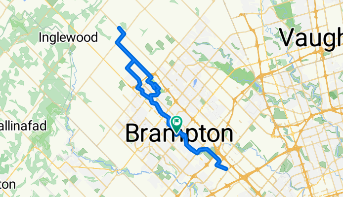 Brampton GO Return to Dixie Orchards Via Etobicoke Creek and Herat Lake