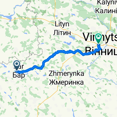 От вулиця Ф. Вітомського до Хмельницьке шосе