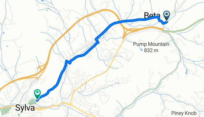 Route to Sylva Picnic Area