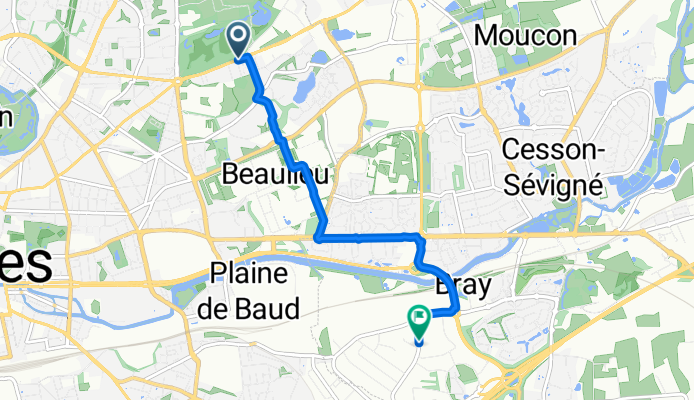De Allée Jean de la Varende 4A à Rue des Charmilles