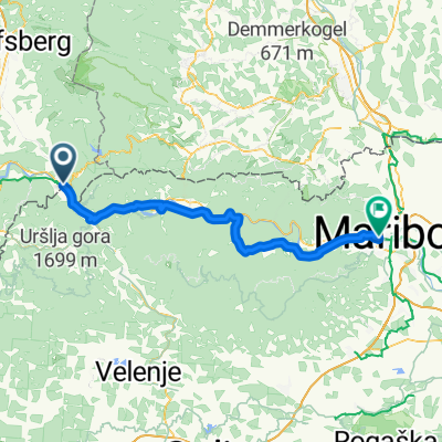 Pfarrdorf, Lavamünd nach Obrežna ulica, Maribor