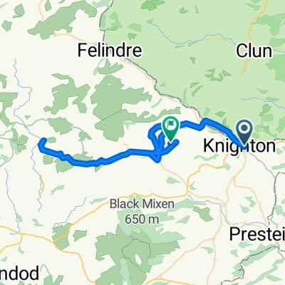Route in Knighton