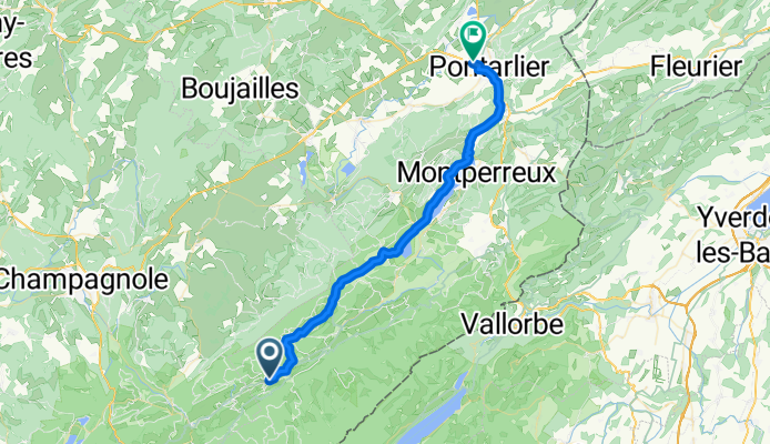 Grande Rue, Châtelblanc nach Rue de Salins, Pontarlier
