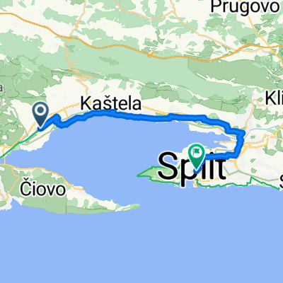 Kaštel Štafilić to Istarska ulica, Split