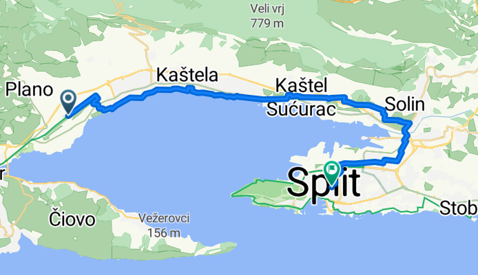 Kaštel Štafilić to Istarska ulica, Split